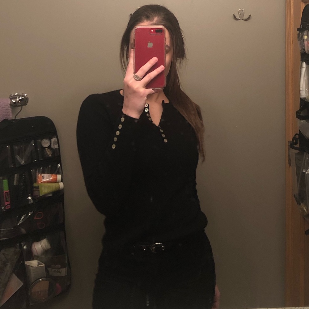 VINTAGE 90s Black Sweater